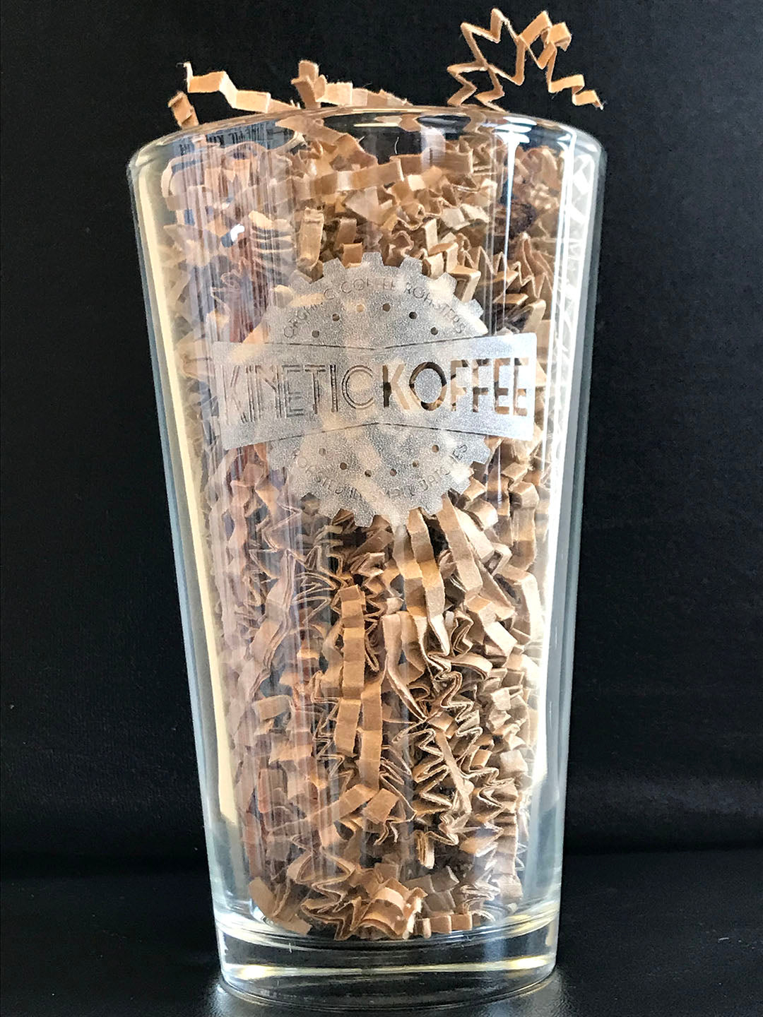 Kinetic Koffee Pint Glass